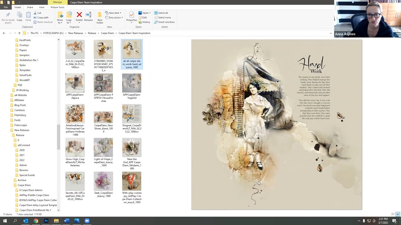 ArtPlay Carpe Diem Collection for Digital Scrapbooking in Photoshop