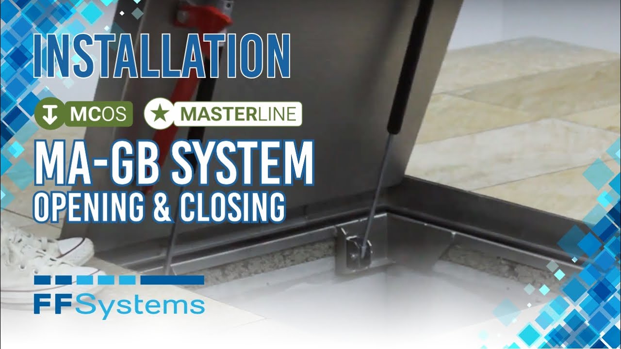 Systém MA-GB podlahový poklop FF Systems - Video otváranie/zatváranie
