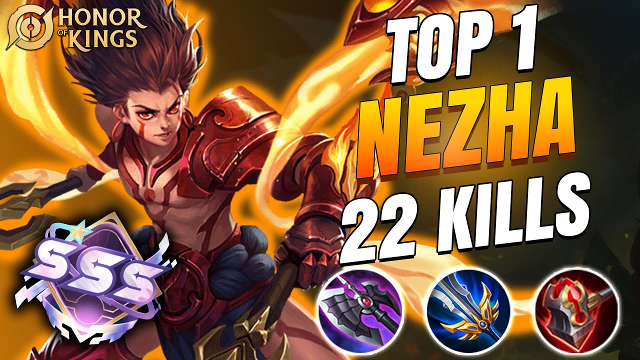 22 Kills!! Nezha ONE SHOT Build (TRY THIS NOW!) - Build Top 1 Nezha ~ HOK