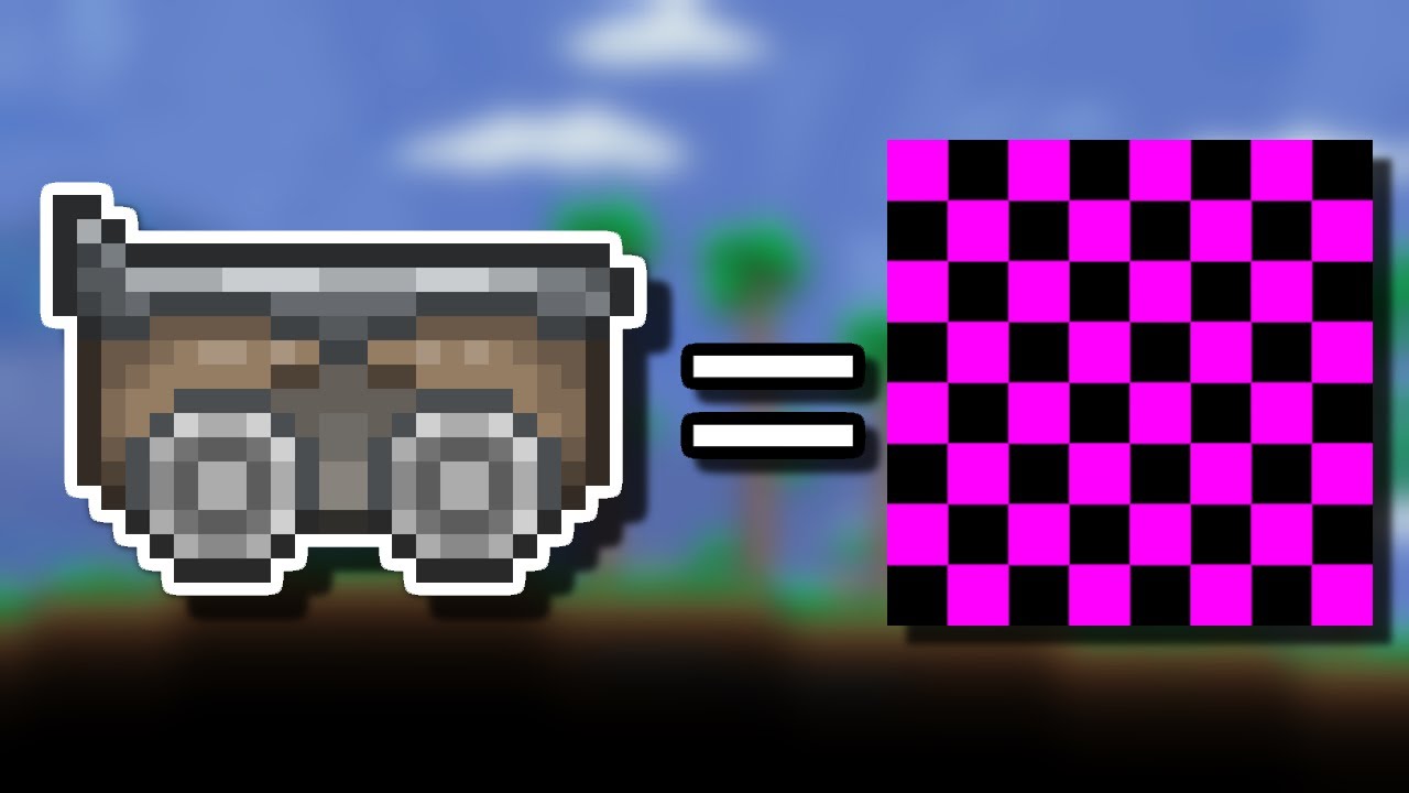 Breaking Terraria with a Minecart