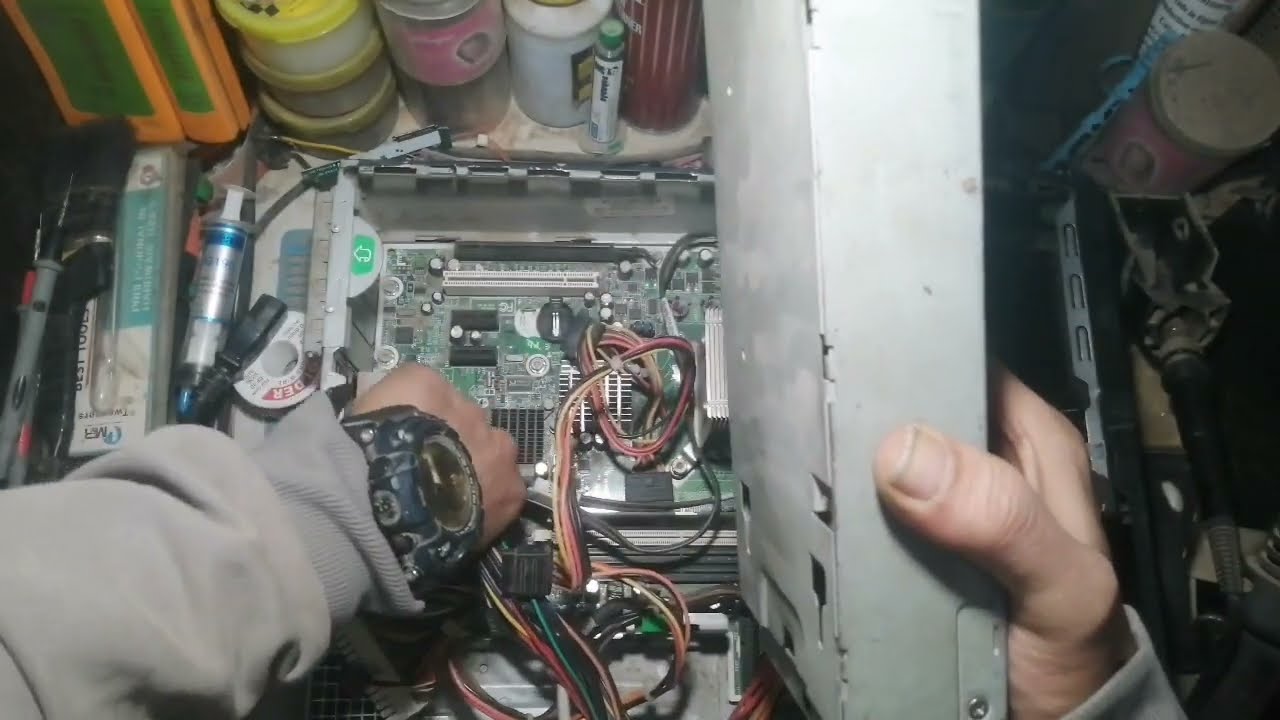 اعطال الباور سبلاي في اجهزه اتش بي hp dc 5850 power problem fixed @YasserKamel1