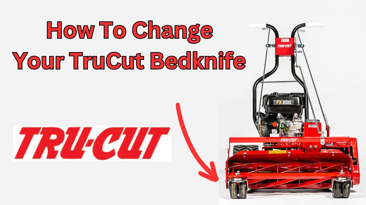 How to change the bedknife in a TruCut Reel mower