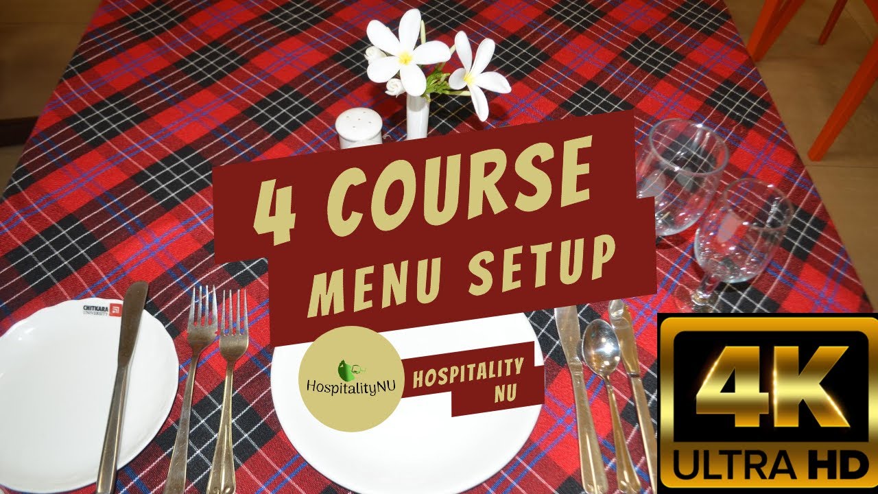 How to set a table for a four course menu || your guests will be impressed