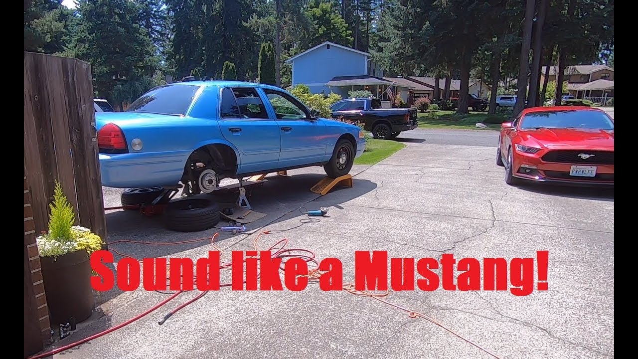 Crown Vic Police Interceptor Muffler Swap!