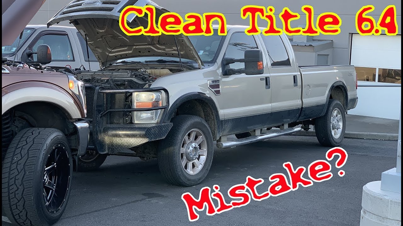 WE BOUGHT THE CHEAPEST FORD F350 6.4 POWERSTROKE CLEAN TITLE (BIG MISTAKE?)