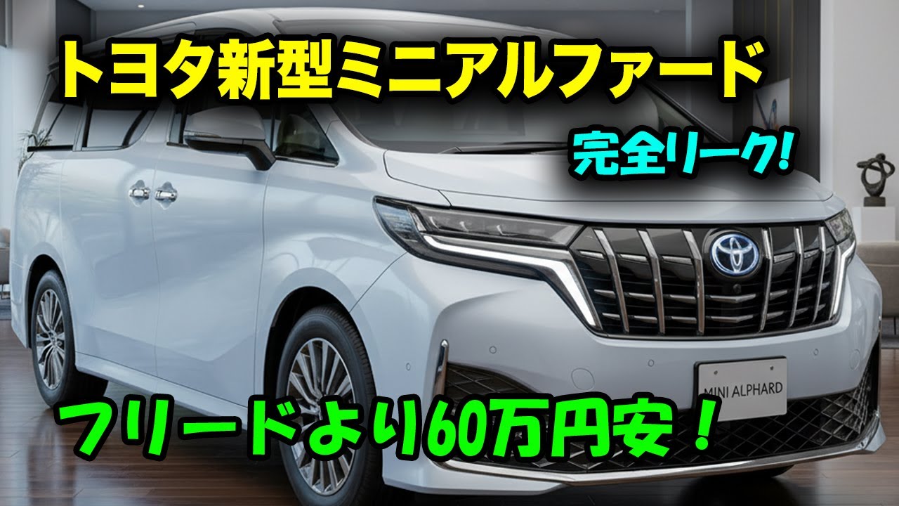 2026年トヨタ新型ミニアルファード完全リーク！ディーゼルターボで燃費も走りも別次元へ！