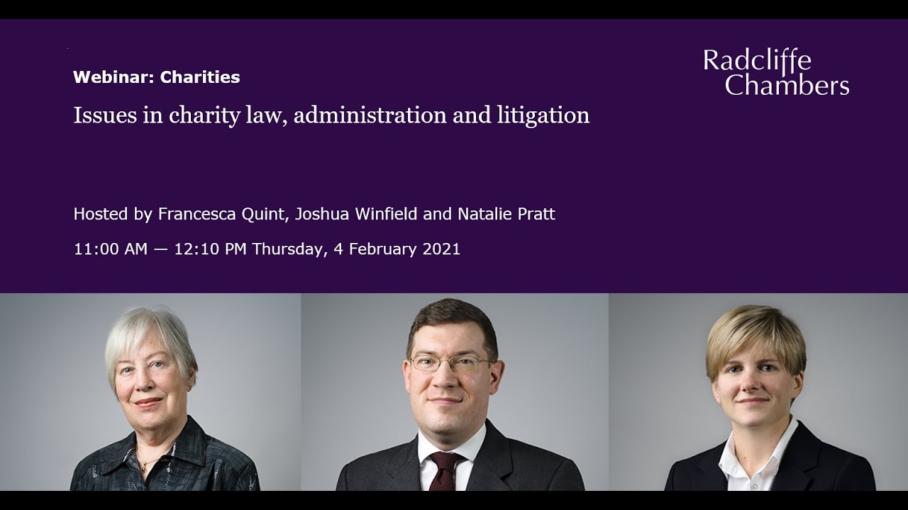 Issues in charity law, administration and litigation