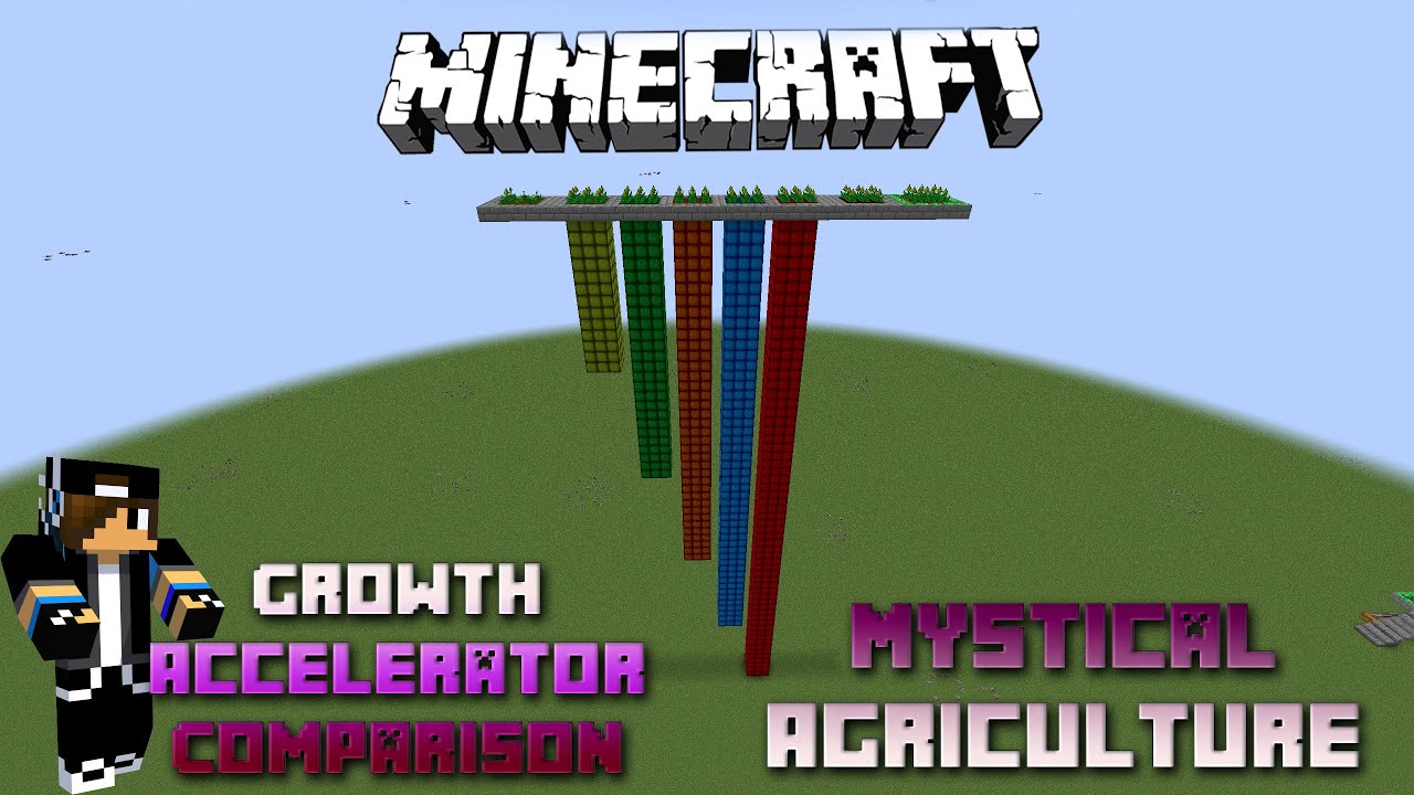 Growth Accelerator Comparision 🍎🪴🍋 Minecraft Mystical Agriculture Tutorial 🍎🪴🍋 English 🍎🪴🍋