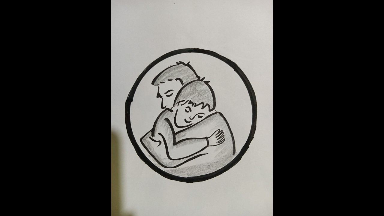 Simple Drawing video for father and his son
