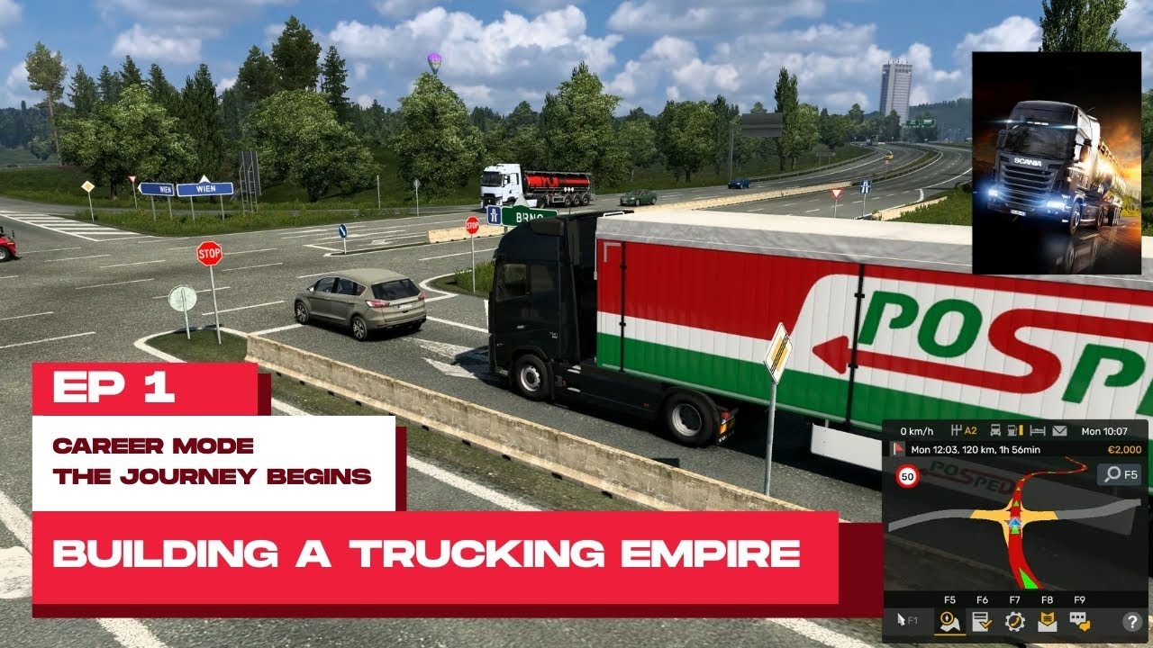 ETS2 Career Mode EP 1– Setting Up & First Job | Building a Trucking Empire | Zarc Levi Gaming
