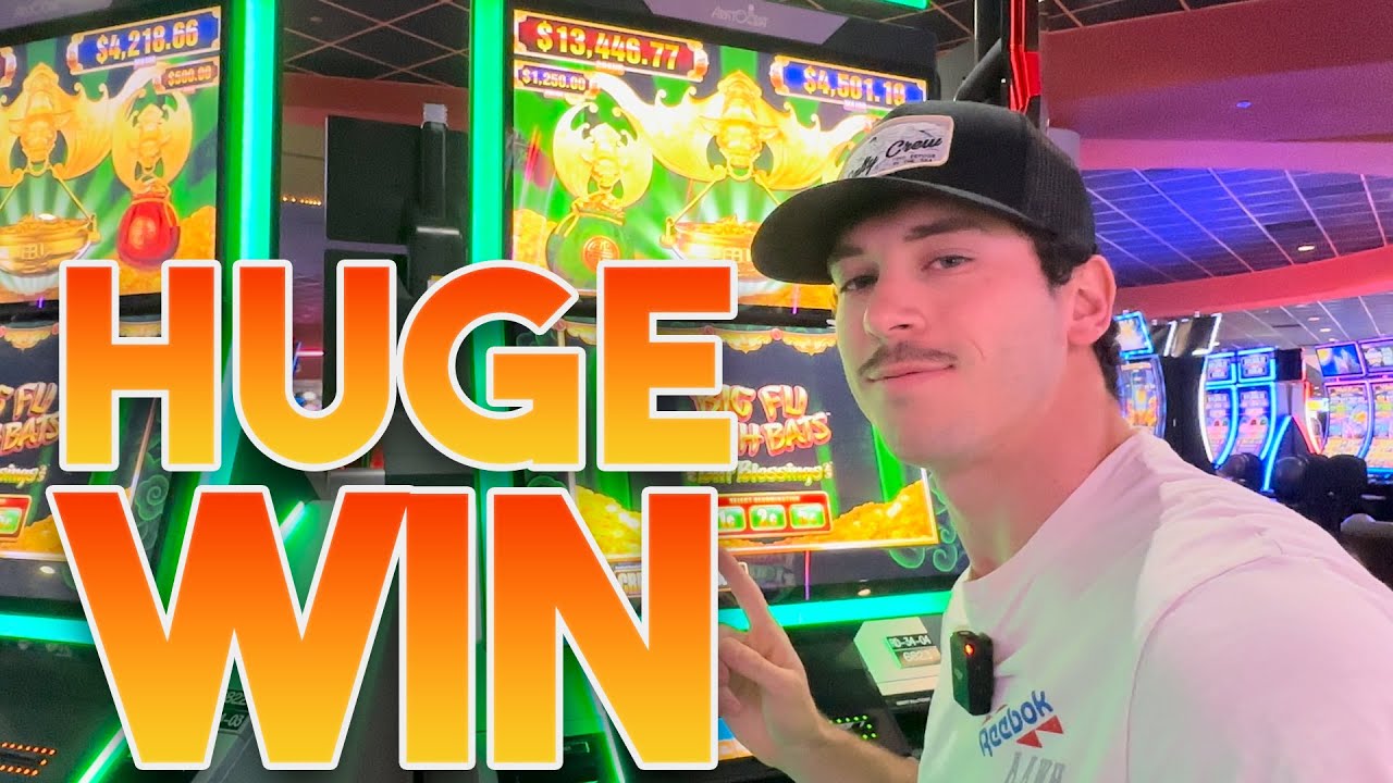 Огромный выигрыш на игровом автомате Big Fu Cash Bats в Coushatta Casino Resort!