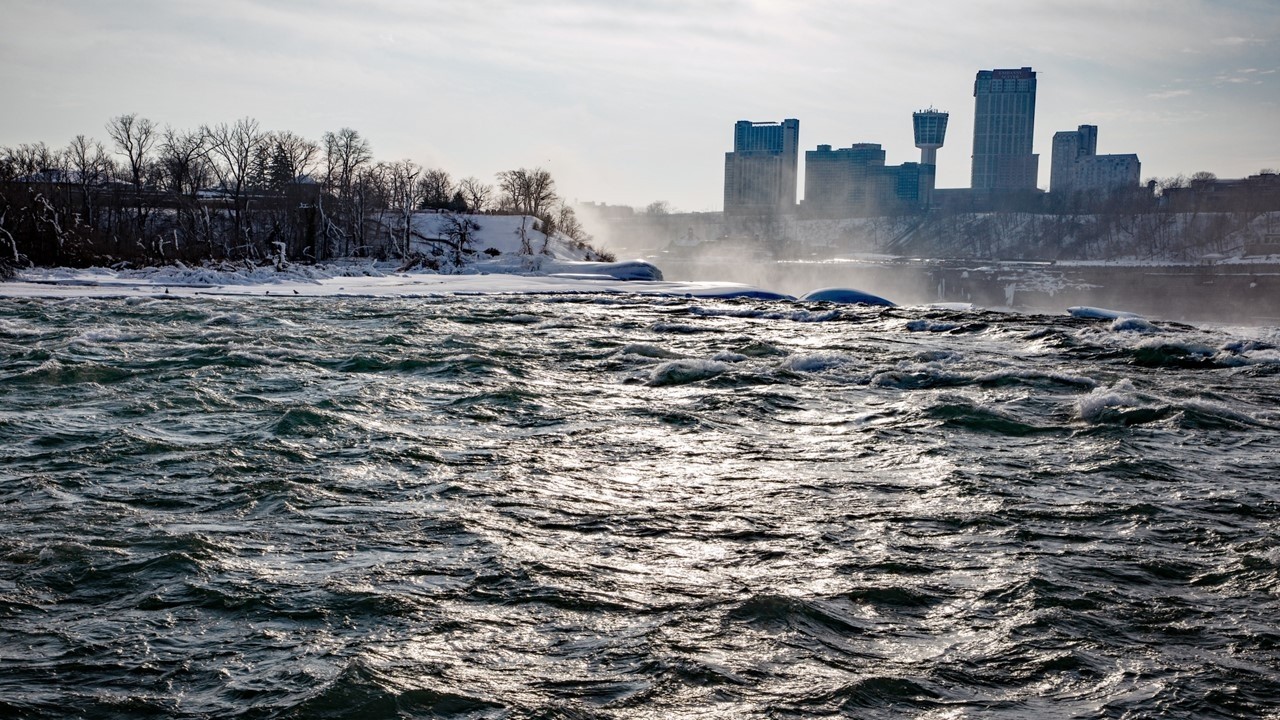 Winter Relaxing Sounds from Niagara Falls