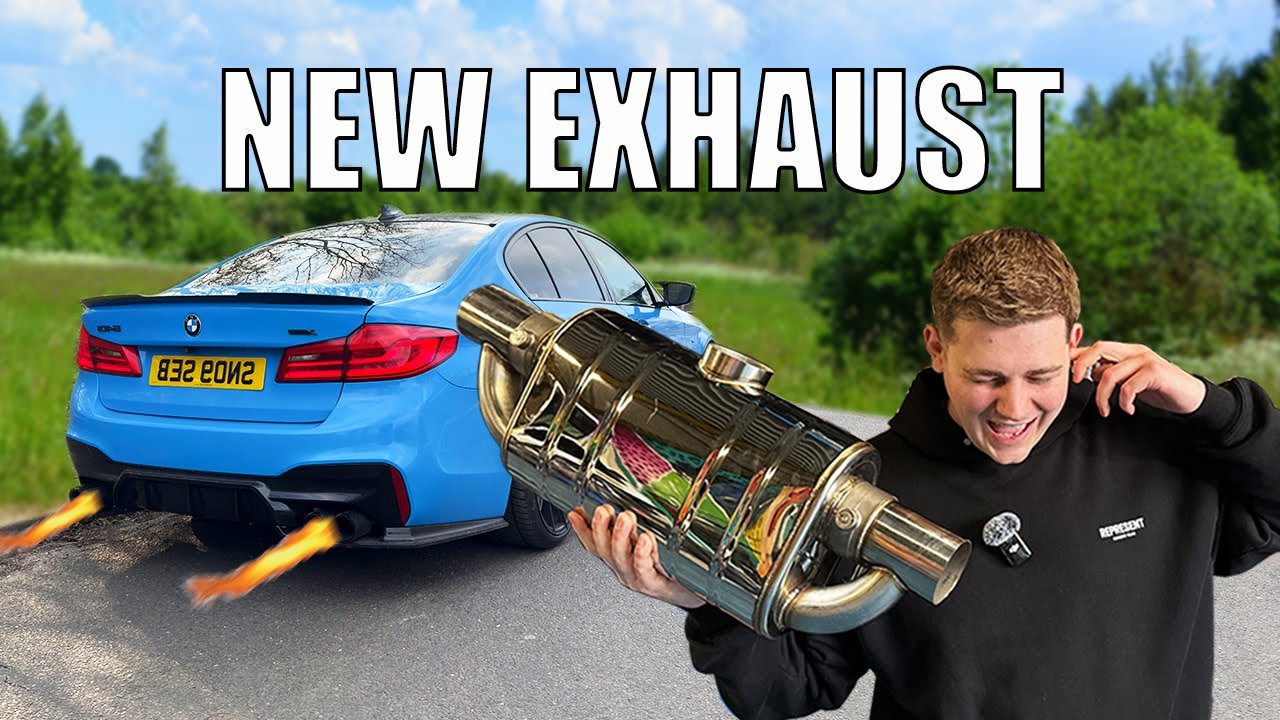 INSANE CUSTOM EXHAUST FOR MY BMW 540i *CRAZY LOUD*