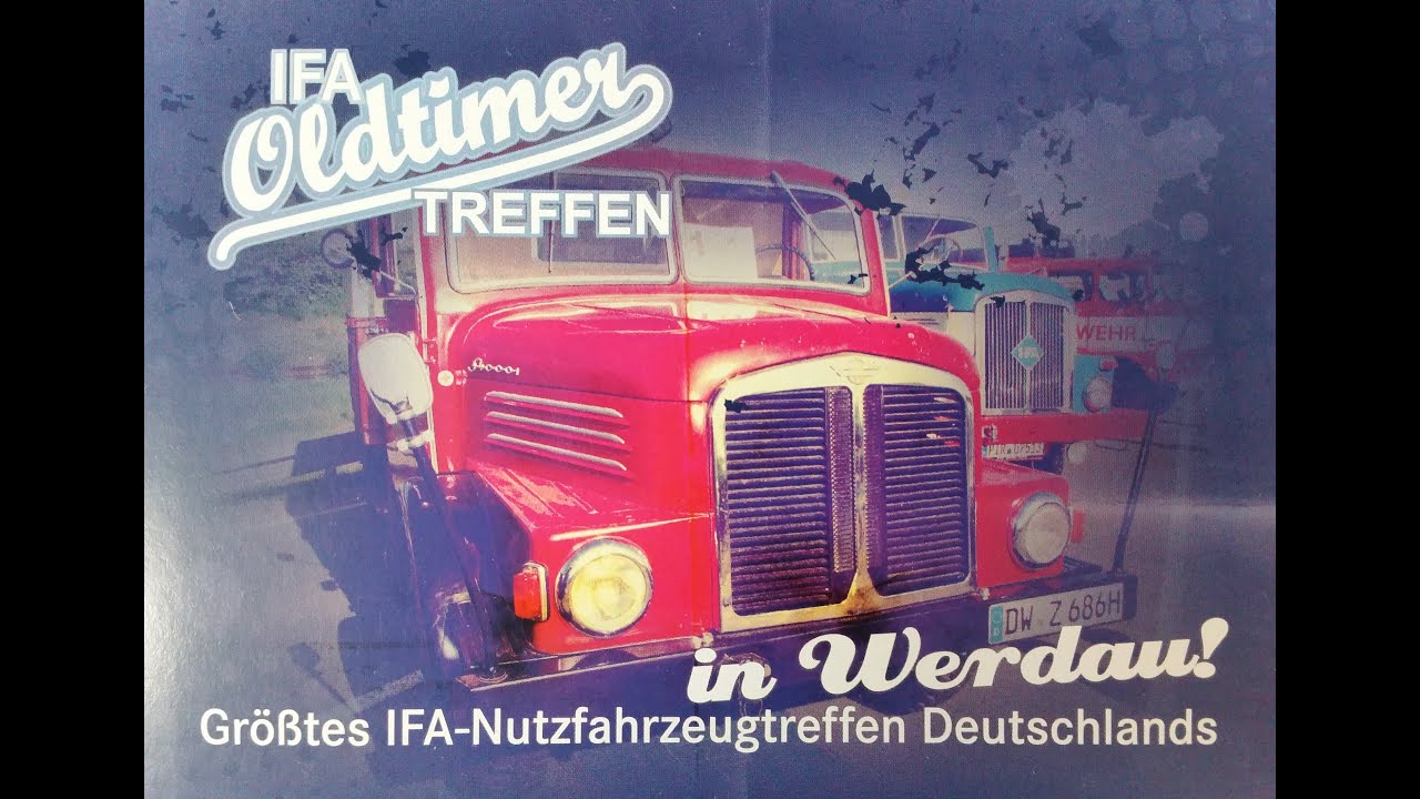 Abschlusskorso 18. IFA Oldtimertreffen Werdau 2015 - Teil 1