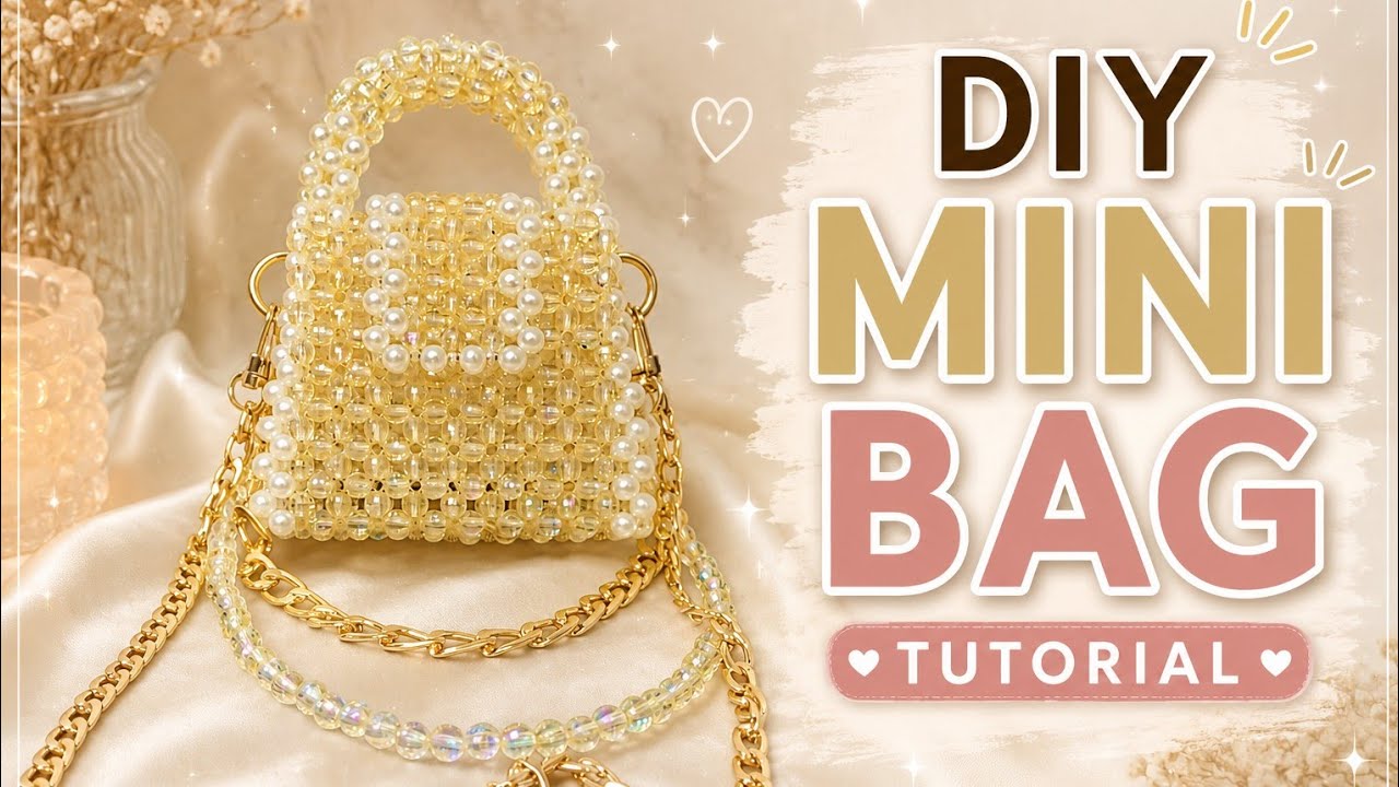 Mini Beaded Bag Tutorial | Handmade Beads Bag Step by Step