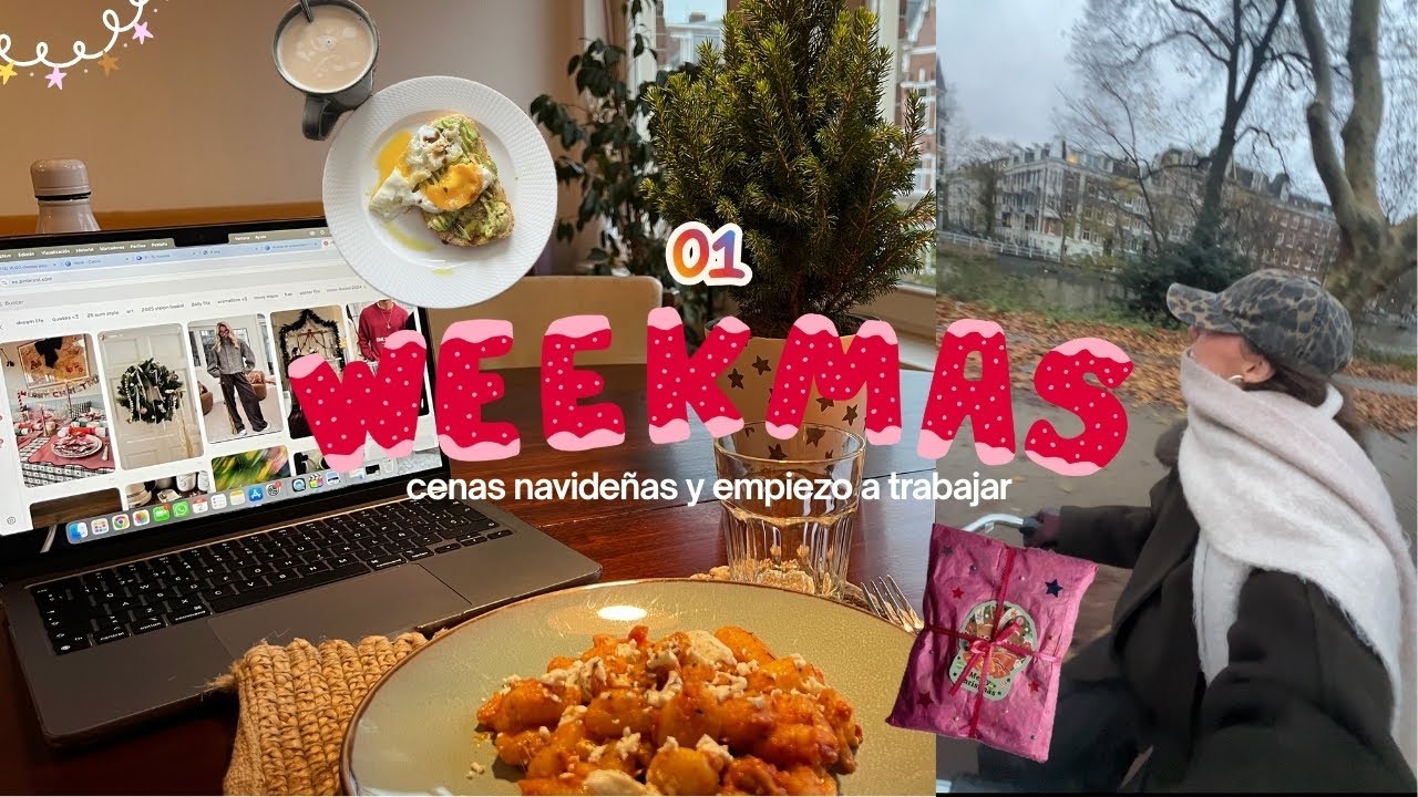 weekmas 01 | cenas navideñas, empiezo a trabajar y pruebo gimnasios