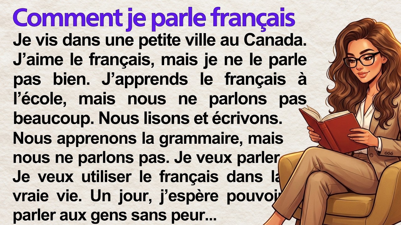 How I First talk in French | Learn French with Simple Story | French Listening Practice