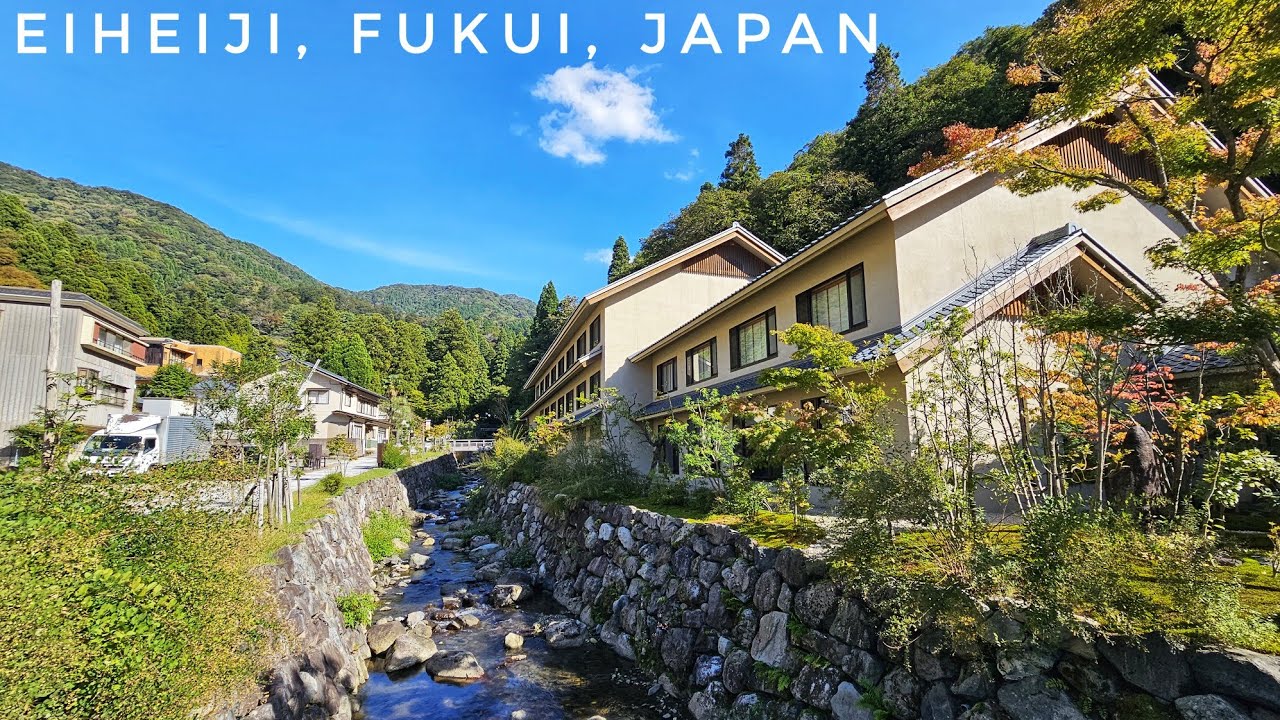 Live Walk in a Japanese Zen Temple Town - Eiheiji, Fukui