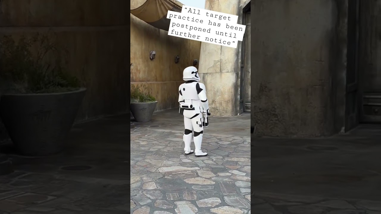 Remember! Stormtroopers are human too! #shorts #disney #disneyland #live #starwars #funny