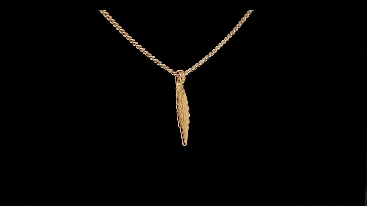 24k Cannabis Leaf Pendant