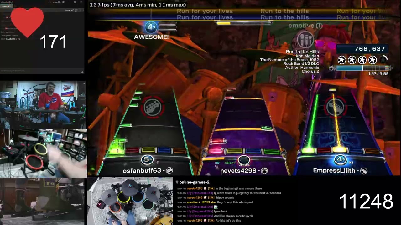 Run To The Hills by Iron Maiden - Band Ones Rock Band 3 Deluxe RPCS3