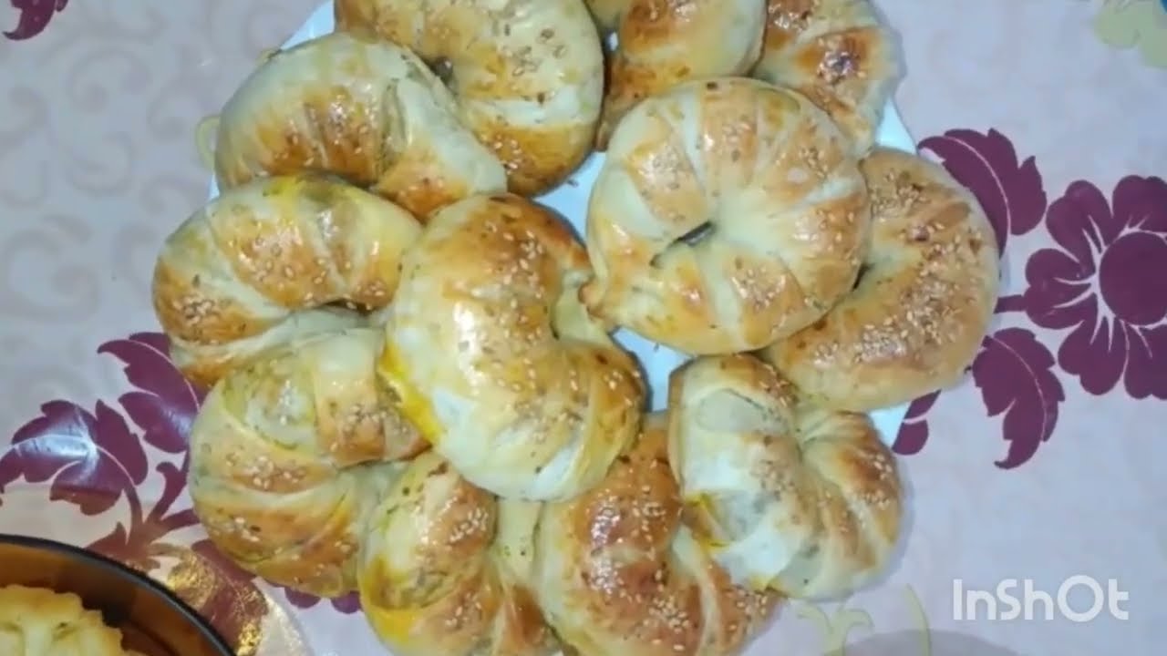🚨محنشات صغار  بعجينه المسمن كيجيو 😋رائعين شكلا ولا مذاقا وسهلين👍