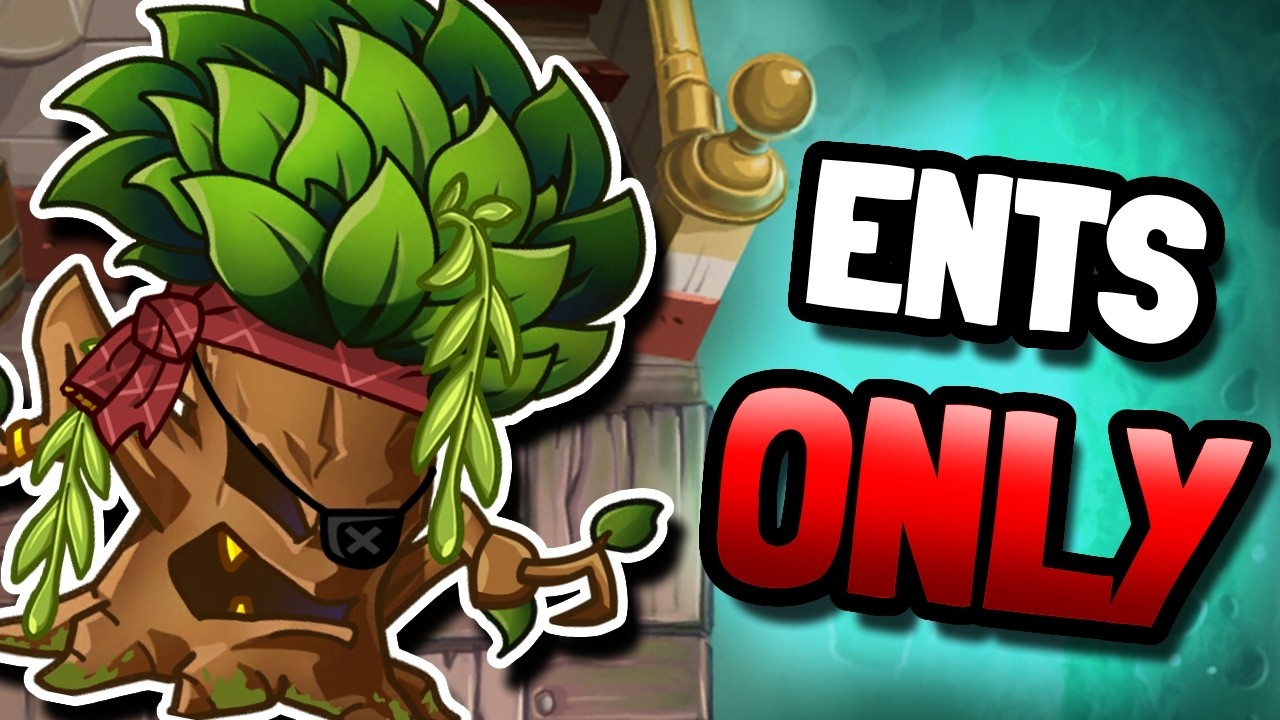 Can you beat PvZ2C WITH ONLY ENTS? [Pirate Seas]