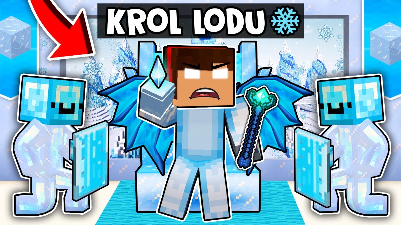 ZOSTAJE MOCNYM KRÓLEM LODU 🥶 W LODOWEJ KRAINIE W MINECRAFT?! GPLAY & LAKI