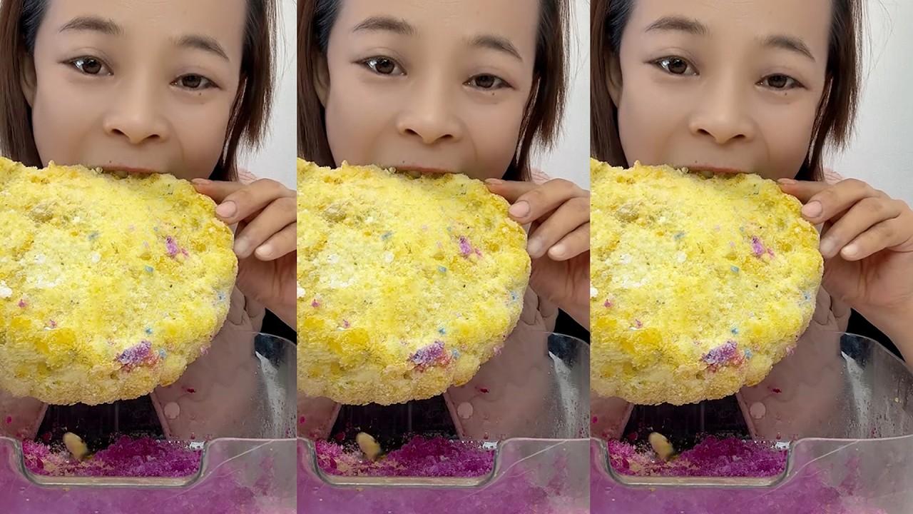 Y14 / ASMR ICE EATING / FREEZER FROST ICE / FLAVOURED ICE / ICE EATING🧊
