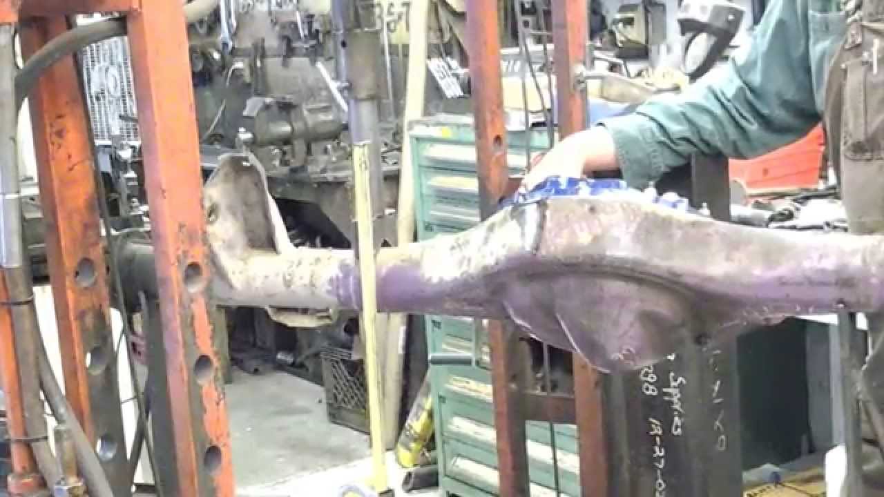 How to straighten a bent rear end housing pt 1