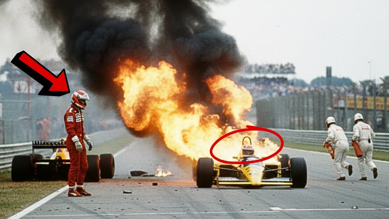 Ayrton Senna viu o carro de um rival em chamas e parou o dele ao lado: O que ele fez mudou tudo.