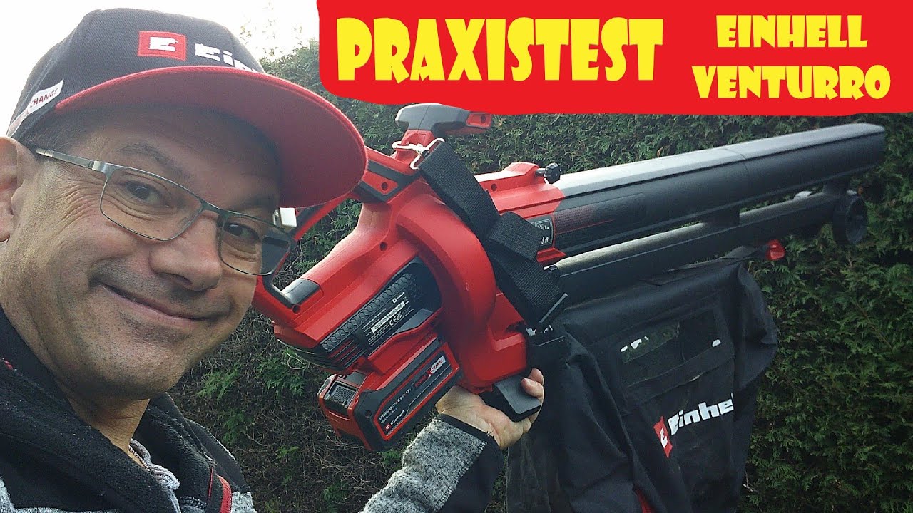 HÄRTETEST Einhell Laubsauger Venturro 18/210 @Einhell Harry @Einhell