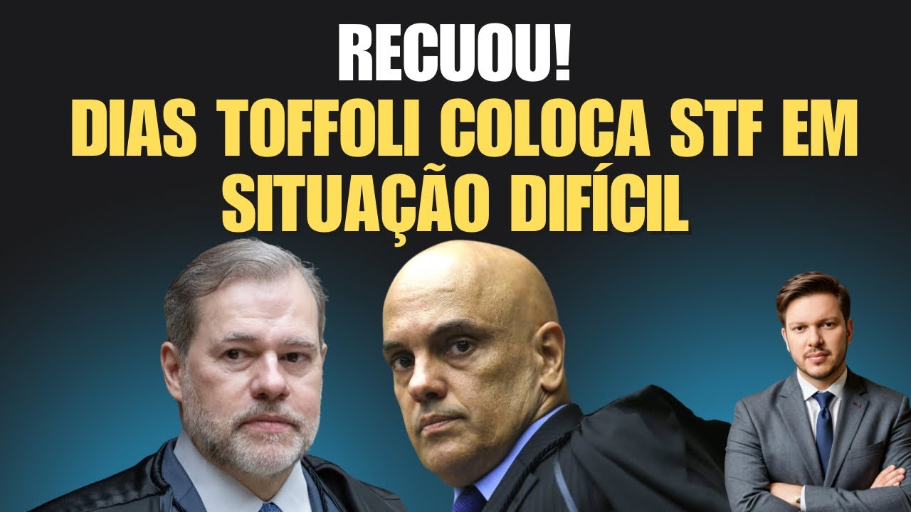 Press&atilde;o no STF: TOFFOLI Recuou no Caso BANCO MASTER. 