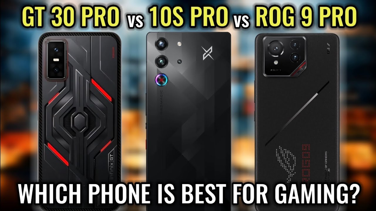 World's Top 3 Gaming Phone 2025; ⚡Infinix GT 30 Pro vs RedMagic 10S Pro vs ROG Phone 9 Pro! 🔥🔥