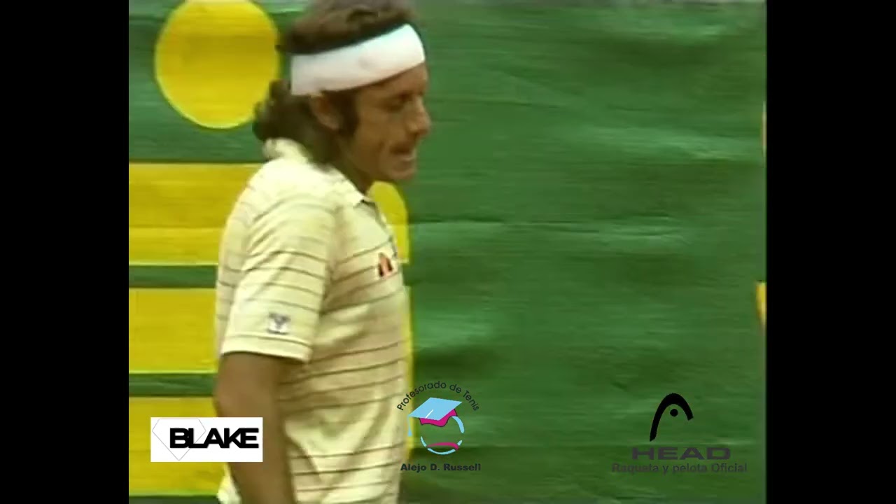Guillermo Vilas sobre Ivan Lendl en la final de Kitzbuhel 1980