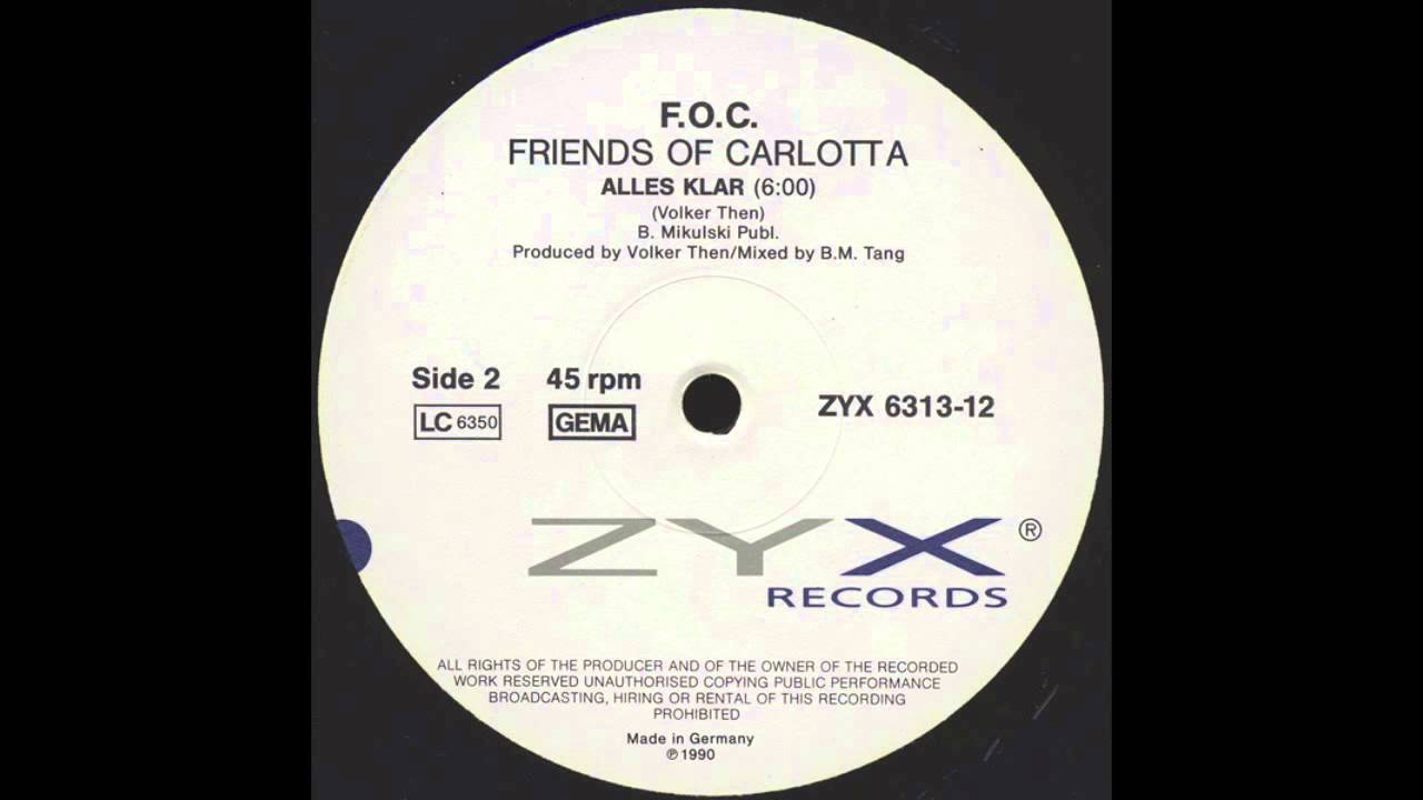 F.O.C. Friends Of Carlotta - Alles Klar (1990)