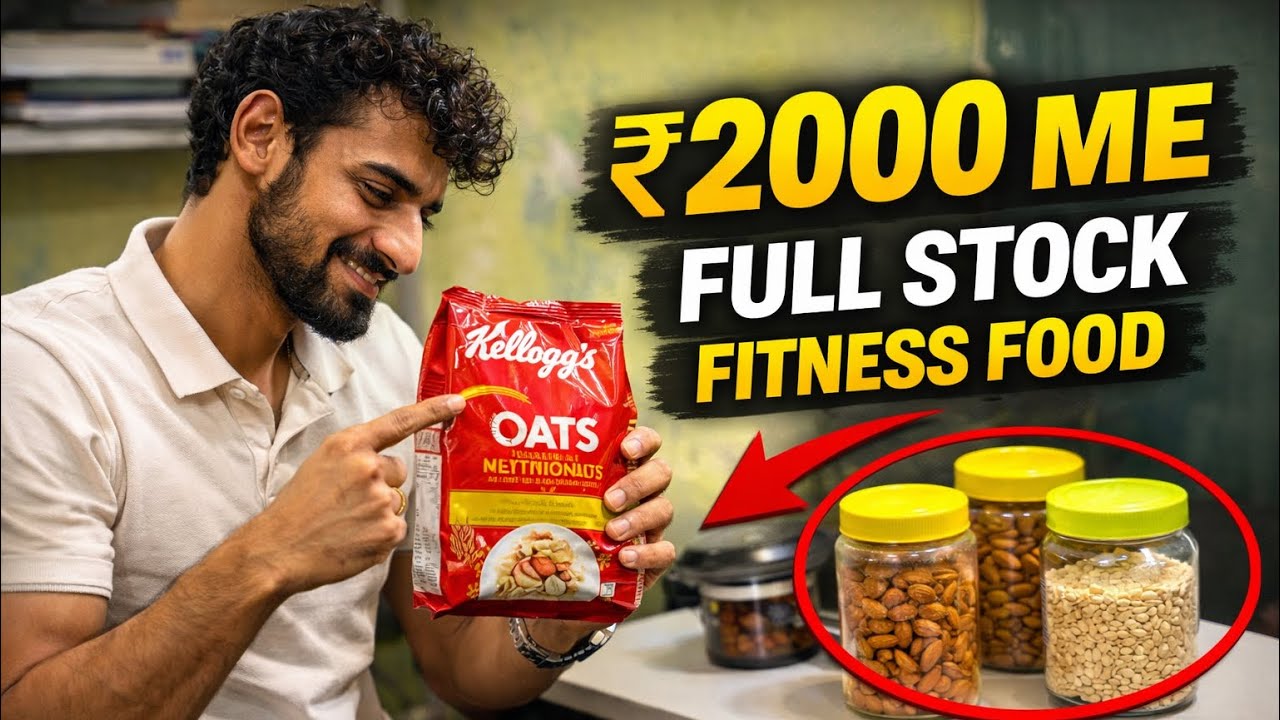 ₹2000 Me Full Fitness Grocery | Budget Gym Diet