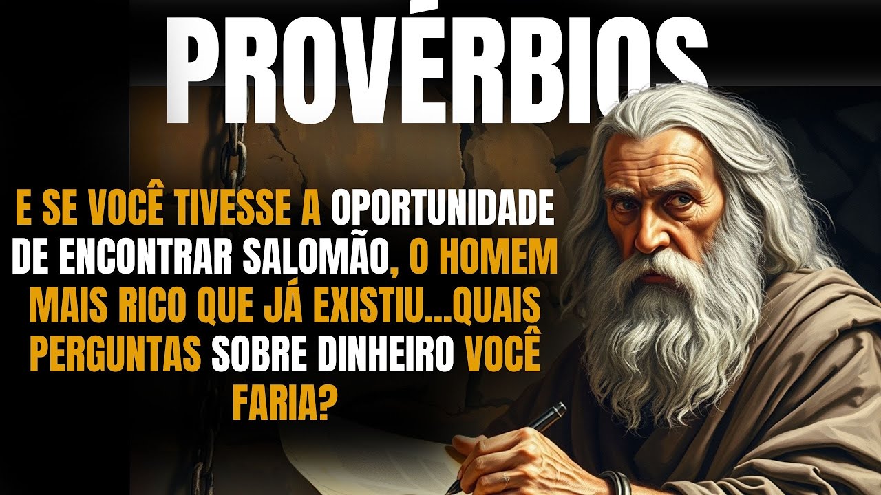 E SE VOCÊ TIVESSE A OPORTUNIDADE  de encontrar SALOMÃO, O QUE VOCÊ PERGUNTARIA A ELE? DESCUBRA AQUI