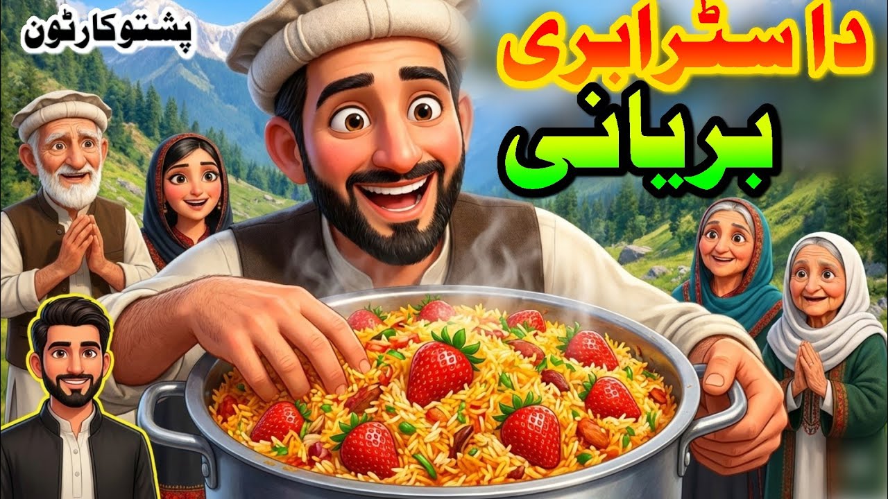 Strawberry Biryani || دا سٹرابری بریانی||  Pashto Cartoon Vedio 