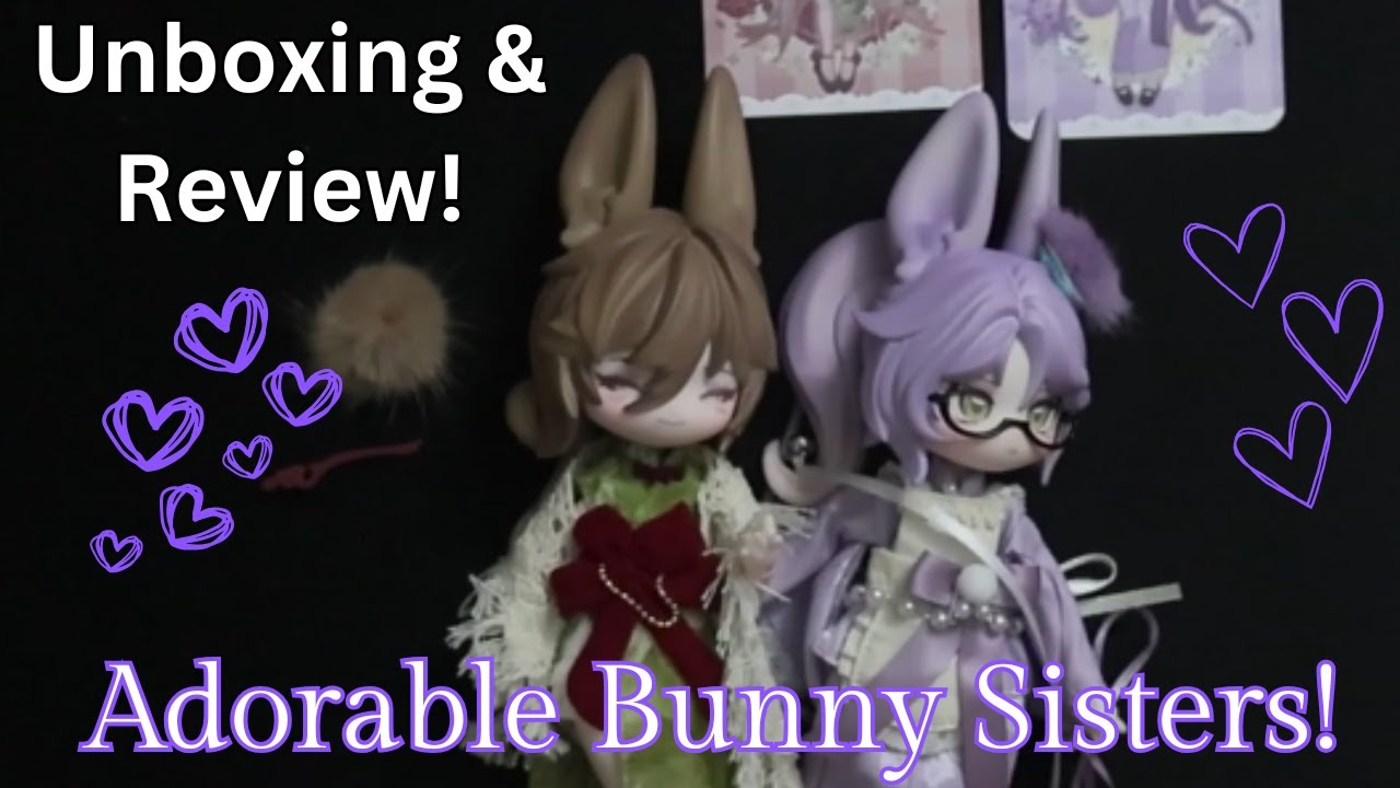 Unboxing & Review! Moon Jumping Time Bunny Series BJDs by Inedible Doll!