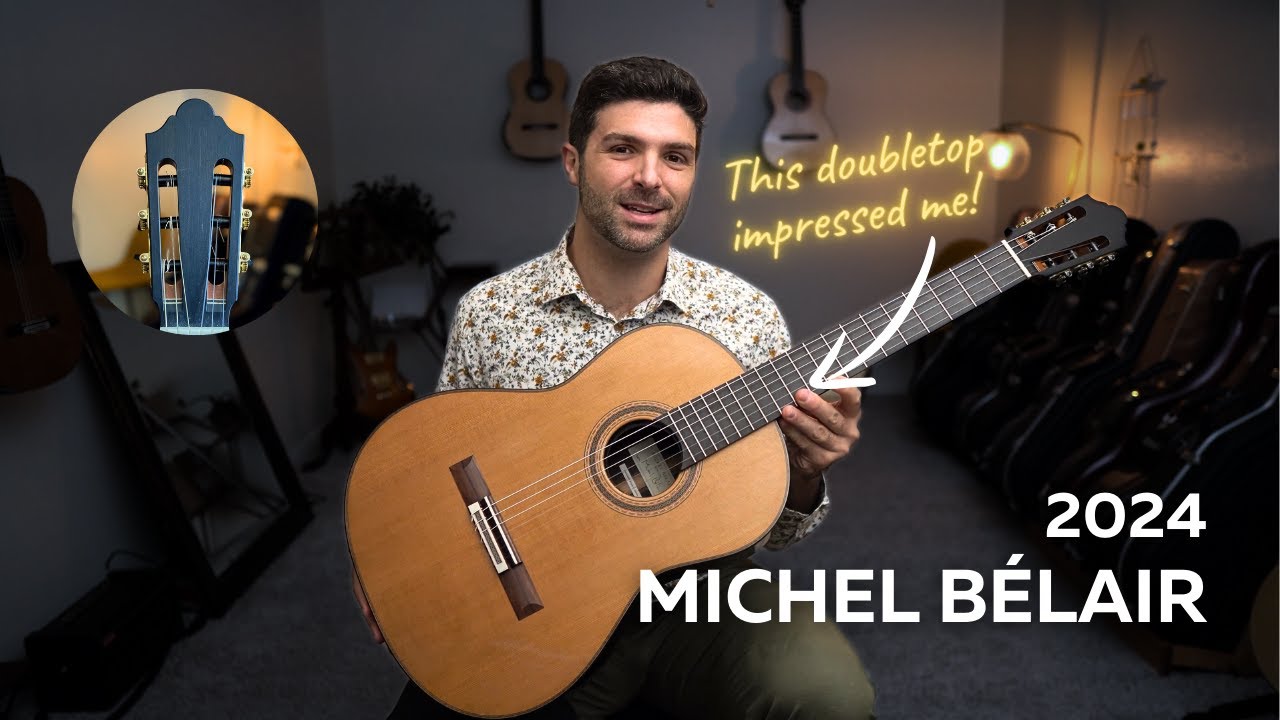 Michel Bélair Cedar Doubletop Classical Guitar Review and Demo | GuitarCollection.com
