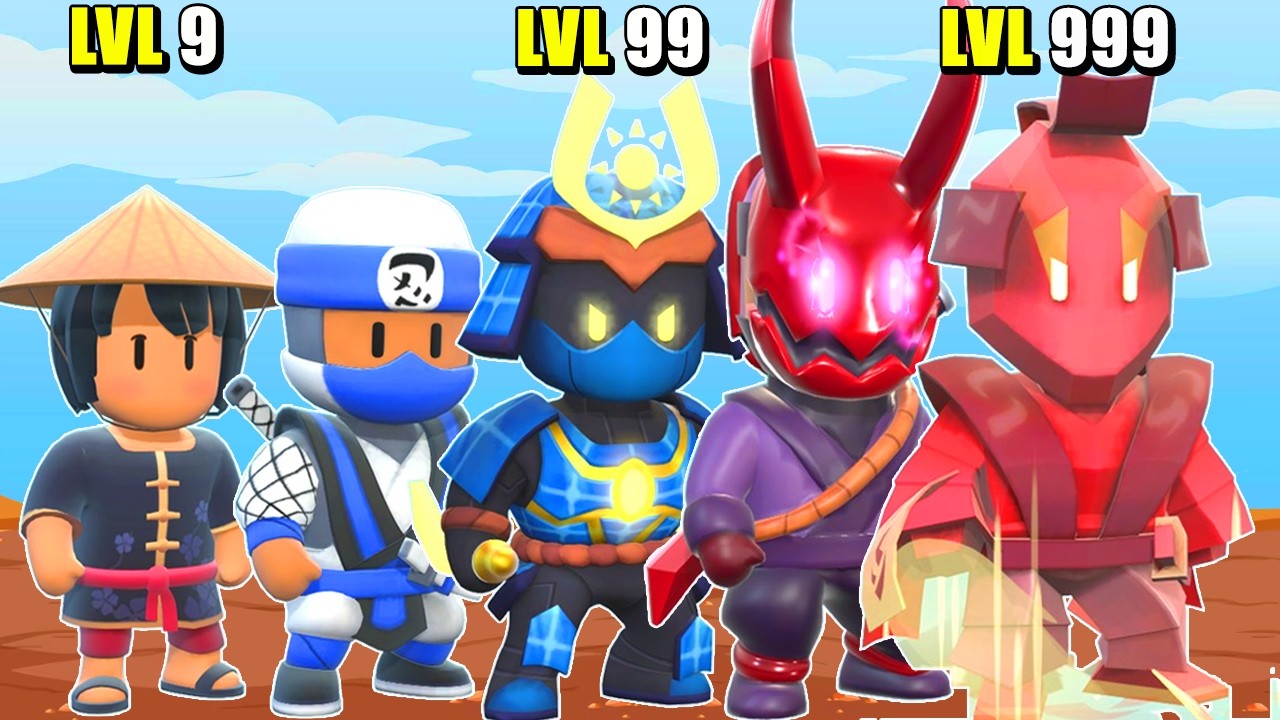 A EVOLUÇÃO DE UM NINJA NOOB PRA ESPECIAL NO STUMBLE GUYS