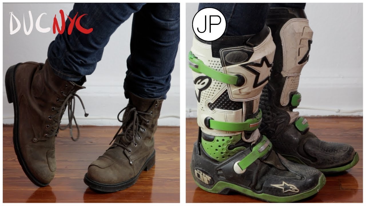 MOTO KIT CLASH - Boots - TCX X Blend WP vs Alpinestars Tech 10