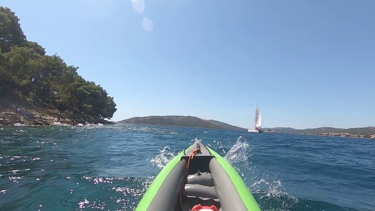 Mit dem Kajak in Kroatien bei Trogir