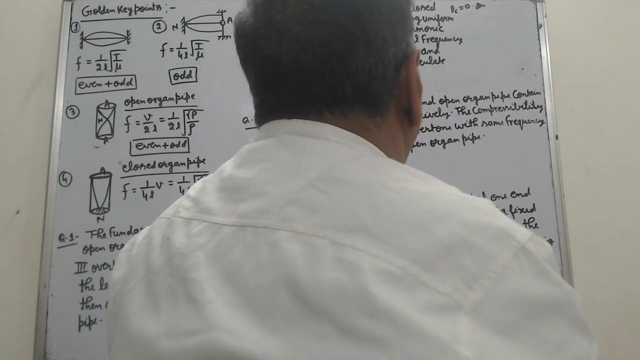 WAVE MOTION-25 GOLDEN KEY POINTS AND IMPOTANT NUMERICAL BY OJHA SIR