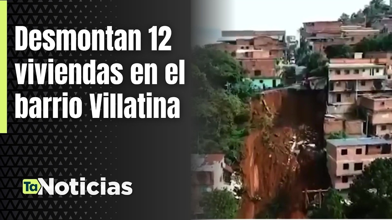 Desmontan 12 viviendas en el barrio Villatina - Teleantioquia Noticias