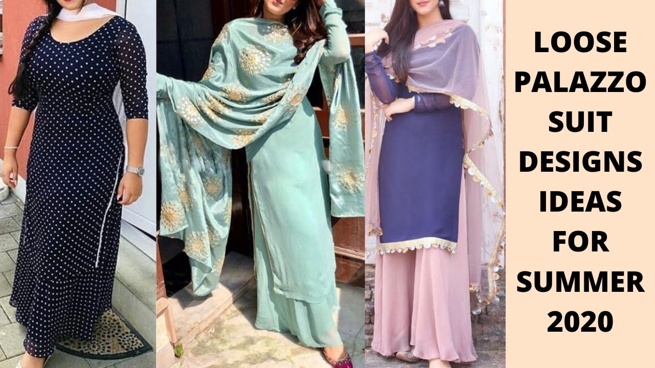 Loose Palazzo Suit Designs | Palazzo Suit Designs For Summers