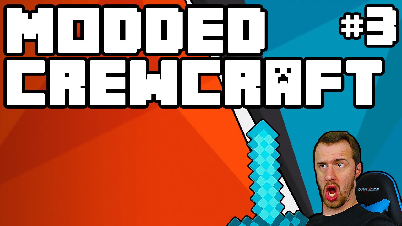 Minecraft: Modded Crewcraft Episode 3 - Mining the Nether and Talking to Strangers