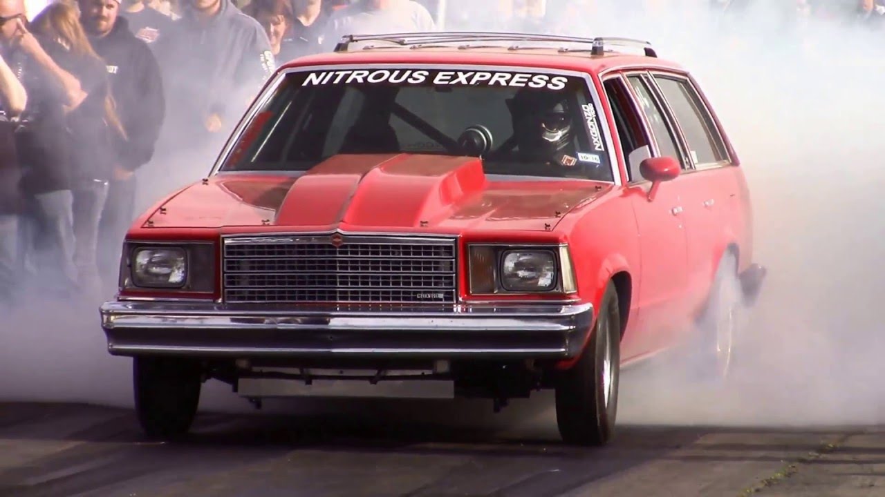 National No Prep Racing Association Andy Reynolds wheelie wagon vs Blackhawk no prep mayhem