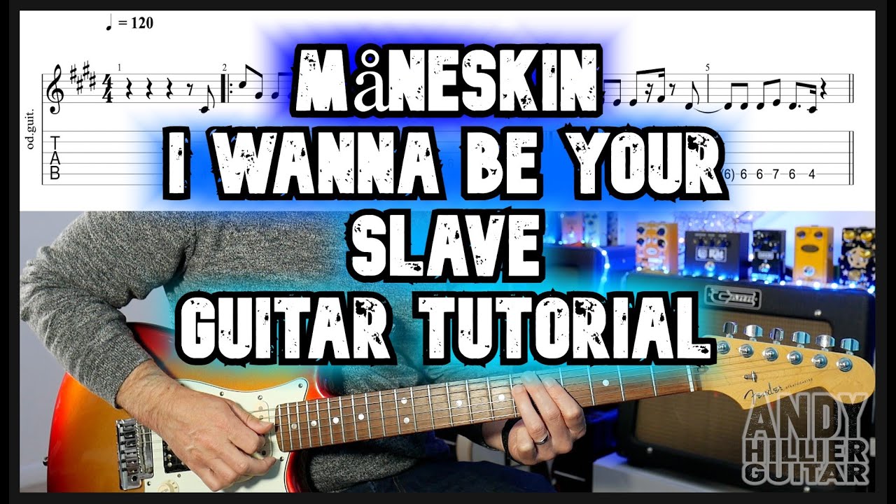 Moonlight - I WANNA BE YOUR SLAVE Учебник по игре на гитаре